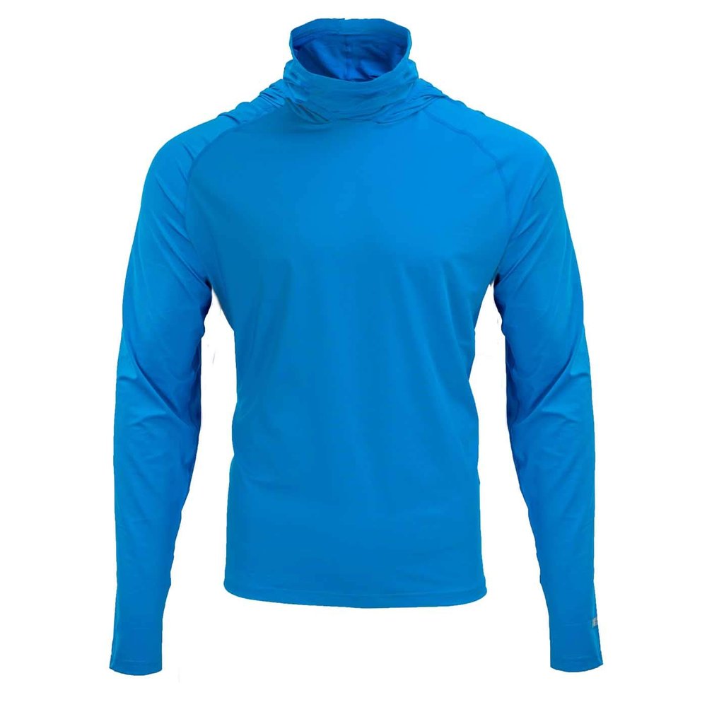 Fieldsheer Men's Mobile Cooling Hooded Long Sleeve Shirt, Blue - X-Large