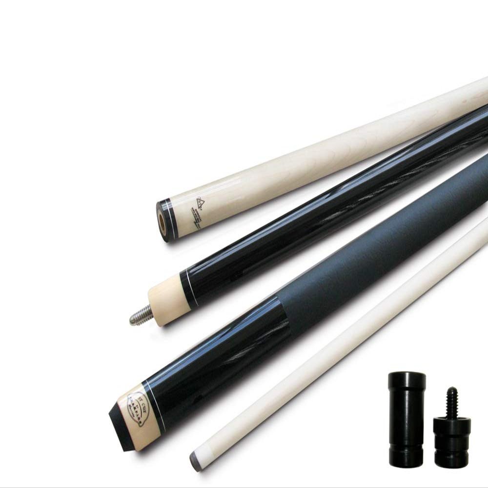 Champion ST Pool Cue Stick, Cuetec Glove,Two Black Layer Tips (Multiple Color and Weight Choices), Retail Price:$72.85 (Black, 19oz)