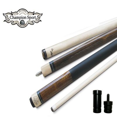 Champion ST Pool Cue Stick, Cuetec Glove,Two Black Layer Tips (Multiple Color and Weight Choices), Retail Price:$72.85 (Brown, 19oz)