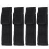 4Pcs Flashlight Pouch Flashlight Holder Belt Pouch Carry Case Electric Torch Storage Bag for Outdoor Hiking Backpacking Black view 1
