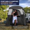 KingCamp Camping Shower Tent, Portable Outdoor Privacy Toilet & Changing Tent Windproof & Waterproof Easy Setup 1 or 2 Room Shelter with Shower Bag for Camping Hiking Beach view 2