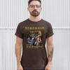 Remember Your First Softail T-Shirt MC Biker Forever Pin-up Girl Men's Tee Brown XX-Large view 3