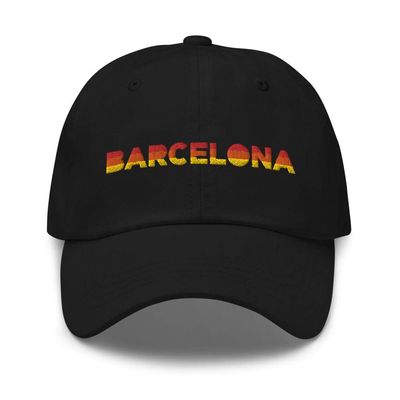 Dedbol Barcelona Retro Sunblock Soccer Dad Hat Black