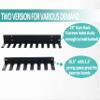 Alvade Home Gym Storage Rack, Extra Long 23Barbell Rack Weight Room Organizer 11 Prong Gym Equipment Storage Rack for Gym Accessories Like Fitness Bands,Resistance Bands,Straps,Foam Rollers,Barbell view 4