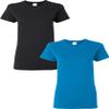 Gildan Heavy Cotton Ladies' T-Shirt, 2-Pack MED-Black-Sapphire view 1