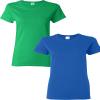 Gildan Heavy Cotton Ladies' T-Shirt, 2-Pack LRG-Irish Green-Royal view 1