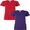 Gildan Heavy Cotton Ladies' T-Shirt, 2-Pack 2XL-Red-Purple view 1
