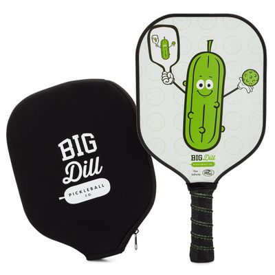 Big Dill Pickleball Infinity Fiberglass Pickleball Paddle | USA Pickleball Approved Paddles | Premium Pickleball Racket for Beginners to Pro Single Pickle Ball Paddle with Cover