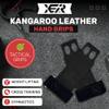 XEIRPRO X-GRIPP: Kangaroo Leather Hand Grips for Weight Lifting, and Cross Training - Gymnastics, Grips for Men and Women for Muscle and Pull ups - Tactical Grips (2 Fingers, Black, Small) view 2