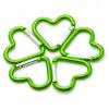 Pack 50 Heart Shaped Aluminum Alloy Keychain Clip Carabiner Hook Key Holder by ONDEPOT (Green) view 3