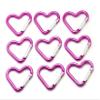 Heart Shaped Gift Aluminum Carabiner Hook Clip Key Holder Keychain Pack of 50 Pieces (Pink) view 1