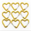 Pack 50 Heart Shaped Aluminum Alloy Keychain Clip Carabiner Hook Key Holder by ONDEPOT (Gold) view 1