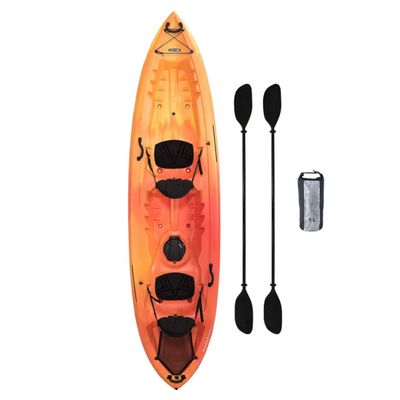 Lifetime Spitfire 12' Tandem Sit-on Kayak with 2 Paddles-Orange