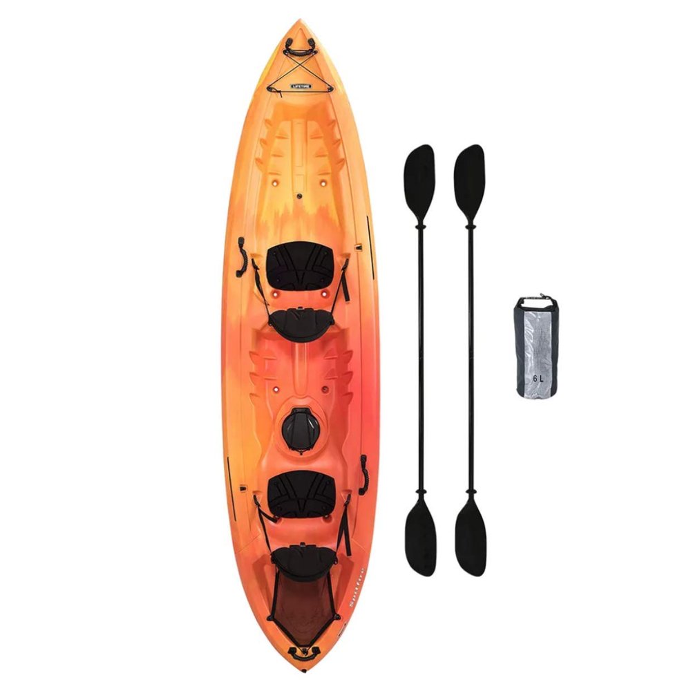 Lifetime Spitfire 12' Tandem Sit-on Kayak with 2 Paddles-Orange