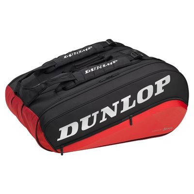 Dunlop Sports 2021 CX-Performance 12-Racket Thermo Tennis Bag, Black/Red