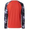 BASSDASH UPF 50 Fishing Tee for Men Camo Long Sleeve Shirt Quick Dry Sweatshirts (Coral Red/Splash Black, 5XL) view 4