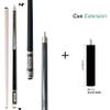 2021 Champion Lost Pieces Series Pool Cue Stick (LPC3 Cue 20oz + 8 inch Black Bullet Cue Joint Extension, 11.75mm tip and Uni-Loc) view 2