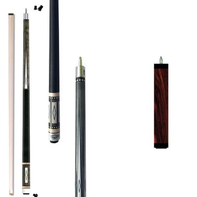 2021 Champion Lost Pieces Series Pool Cue Stick (LPC3 Cue 20oz + 8 inch Red Dymondwood Bullet Joint Extension, 11.75mm tip and Uni-Loc)