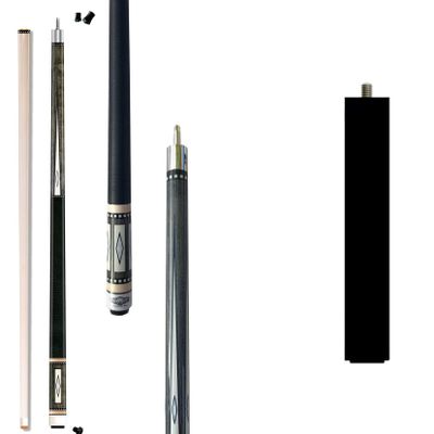 2021 Champion Lost Pieces Series Pool Cue Stick (LPC3 Cue 19oz + 8 inch Black Mezz Joint Cue Extension, 12.5mm tip and Uni-Loc)