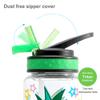 HomTune Cute Water Bottle with Straw for School Kids Girls, BPA FREE Tritan & Leak Proof & Easy Clean & Carry Handle, 23oz/ 680ml - Pineapple view 3