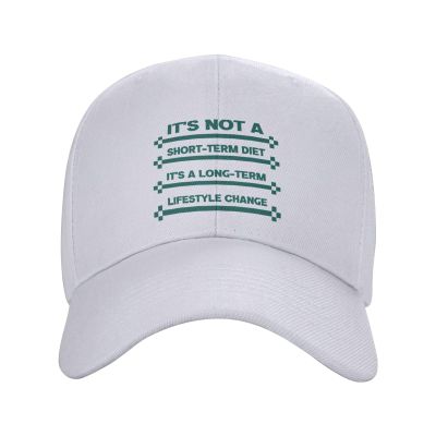 BASTU It's Not A Short-Term Diet. It's A Long-Term Lifestyle Change Baseball Cap for Men Women Dad Hat Classic Adjustable Golf Hats White
