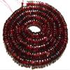 AAA Pyrope Garnet Smooth Round Flat Wheels- 17"Strand -Stones Measure- 4mm view 2