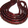AAA Pyrope Garnet Smooth Round Flat Wheels- 17"Strand -Stones Measure- 4mm view 3