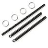 EXREIZST Adjustable 2 Spreader Bar Set with 4 Soft Fur Leather Straps Expandable Home Gyms Sports Training Kit, Black and Gold view 3