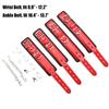 EXREIZST Expandable Spreader Bar Set with Premium Soft Leather Pad Straps System Set Adjustable Home Gyms Indoor Sports Fitness Training Tool Kit, Black and Red view 4