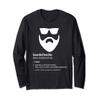 Bearded Butcher Shirt Funny Beard Joke Butcher Gift Long Sleeve T-Shirt view 1