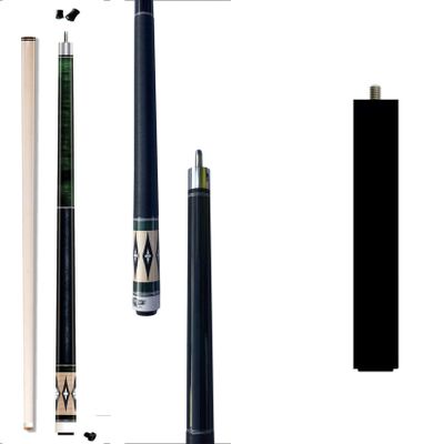 2021 Champion Lost Pieces Series Noroc Pool Cue Stick, Low Deflection Pro Taper, Cue Extension (LPC504-U Cue 18oz + 8 inch Black Mezz Joint Cue Extension, 13mm Tip Size)