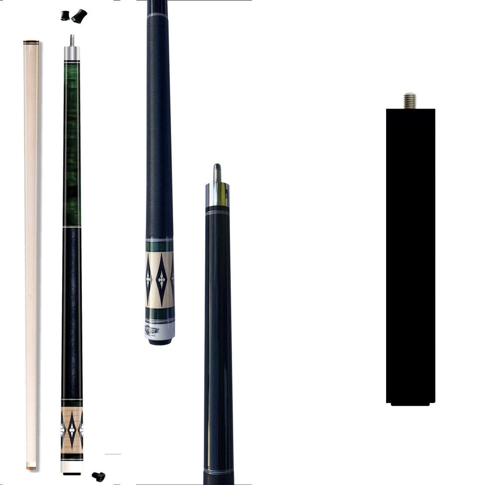 2021 Champion Lost Pieces Series Noroc Pool Cue Stick, Low Deflection Pro Taper, Cue Extension (LPC504-U Cue 18oz + 8 inch Black Mezz Joint Cue Extension, 13mm Tip Size)