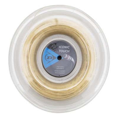 Dunlop Sports Iconic Touch Tennis String, 17G, Natural, 660' Reel