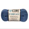 Derby Laces CORE Narrow 6mm Waxed Lace for Figure Skates, Roller Skates, Boots, and Regular Shoes (Denim Blue, 54 Inch / 137 cm) view 1