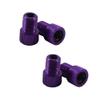 4Pcs Presta to Valve Adaptor Bike Bicycle Fixed Gear Tire Connector,Perfect Bike Accessories Purple view 1