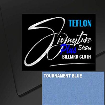 DB Entertainment Company Signature Plus Edition Billiard Pool Table Fabric Cloth Bed and Rails Pre-Cut (30 Colors) 7' 8' 8'OS 9' 10' Tables (Tournament Blue, 10' Billiard Pool Table Cloth)