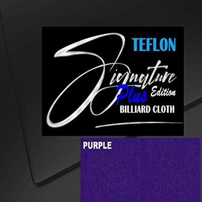 DB Entertainment Company Signature Plus Edition Billiard Pool Table Fabric Cloth Bed and Rails Pre-Cut (30 Colors) 7' 8' 8'OS 9' 10' Tables (Purple, 8' Billiard Pool Table Cloth)