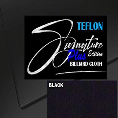 DB Entertainment Company Signature Plus Edition Billiard Pool Table Fabric Cloth Bed and Rails Pre-Cut (30 Colors) 7' 8' 8'OS 9' 10' Tables (Black, 8' Oversize Billiard Pool Table Cloth)