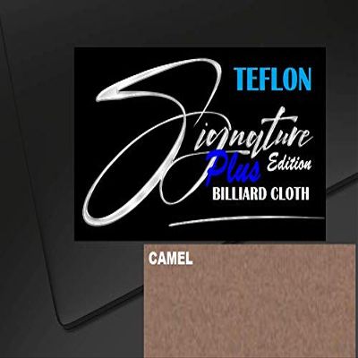 DB Entertainment Company Signature Plus Edition Billiard Pool Table Fabric Cloth Bed and Rails Pre-Cut (30 Colors) 7' 8' 8'OS 9' 10' Tables (Camel, 9' Billiard Pool Table Cloth)