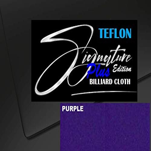 DB Entertainment Company Signature Plus Edition Billiard Pool Table Fabric Cloth Bed and Rails Pre-Cut (30 Colors) 7' 8' 8'OS 9' 10' Tables (Purple, 10' Billiard Pool Table Cloth)