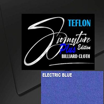 DB Entertainment Company Signature Plus Edition Billiard Pool Table Fabric Cloth Bed and Rails Pre-Cut (30 Colors) 7' 8' 8'OS 9' 10' Tables (Electric Blue, 8' Oversize Billiard Pool Table Cloth)