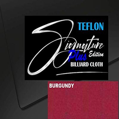 DB Entertainment Company Signature Plus Edition Billiard Pool Table Fabric Cloth Bed and Rails Pre-Cut (30 Colors) 7' 8' 8'OS 9' 10' Tables (Burgundy, 7' Billiard Pool Table Cloth)