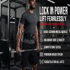 IBRO Quick Locking Premium Weight Lifting Belt - Back Support for Powerlifting, Cross Training & Gym Bodybuilding - 4 Inch Nylon Men and Women with Metal Buckle for Core Stability Khaki M view 4