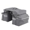 Denkerm Bike Load Bag, Bike Rear Bag, Large Capacity Storage Goods Gray Travel Use for Motorcycle Hunting Use Bicycle view 1