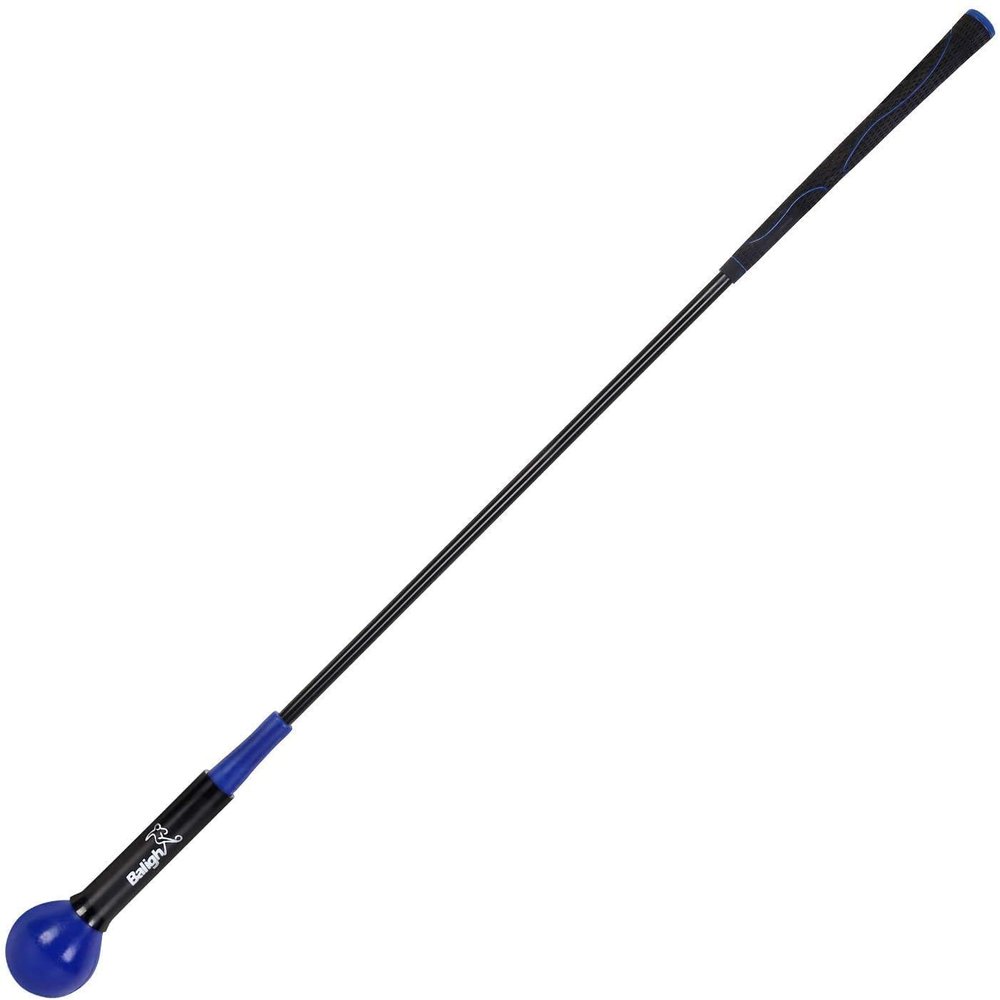 Balight Golf Swing Trainer Aid and Correction for Strength Grip Tempo & Flexibility Training Suit for Indoor Practice Chipping Hitting Golf Accessories (48 Inches, Blue)