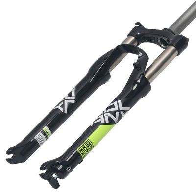 Heding Suspension Fork Ultralight Bike Front Fork 24 Inch Alloy MTB Mechanical Shock Absorber Shoulder Control Disc Brake 100mm Travel 2380g Black White Bicycle Accessories (Color : B, Size : 24INCH)