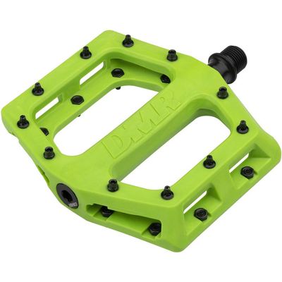 DMR V11 Plastic Pedal Green Length 4.1 inches (105 mm) x Width 4.1 inches (105 mm) x Thickness 0.7 inches (19 mm)
