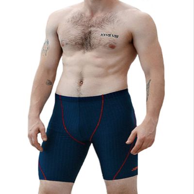 Letuwj Men's Essentials Swimming Jammer and Swim Tee Quick Dry Waterproof Swim Trunks Swimsuit Blue Red 51506 L
