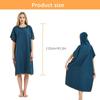 Letuwj Unisex Compact Changing Robe Towel Poncho with Hood for Surfing Swimming Wetsuit Changing One Size Fit All Grey 35"*43" view 3