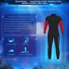 Letuwj Men and Women Wetsuit 3mm Neoprene Jumpsuit Full Body Keep Warm Diving Suits for Water Sports for Men Youth Women Red Black XXL view 4